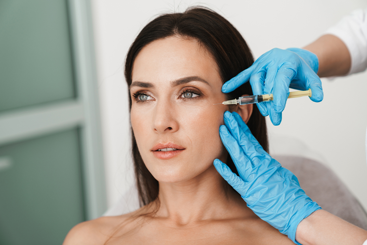 female patient getting dermal fillers in Clearwater, FL